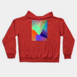 Cubic in Orange, Blue, and Lime Kids Hoodie